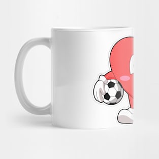 Heart Soccer player Soccer Mug